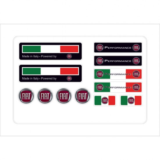 Fiat 3D Damla Çıkartma-Sticker 12 Parça Fiat 3D Damla Çıkartma-Sticker 12 Parça