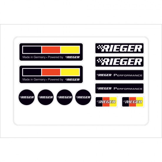 Reiger 3D Damla Çıkartma-Sticker 12 Parça