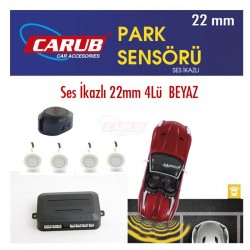 Carub Park Sensörü Ses İkazlı 22mm 4lü Beyaz 0015920 