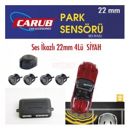 Carub Park Sensörü Ses İkazlı 22mm 4lü Siyah 0015919 