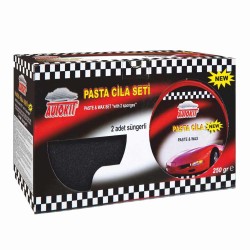 Autokit Kaporta Boya Pasta Cila Seti 2 Sünger Çizik Kapatıcı 300G