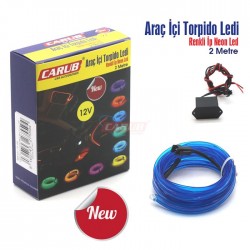 Carub Neon Lamba İp Kesilebilir 2 Mt Ice Blue 4327557 