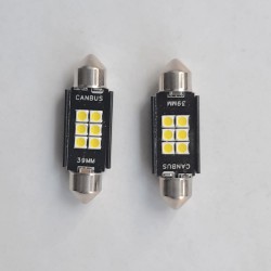 Sofit Ampul 6 Led 36mm Platinyum Siyah Yüksek Işık (TRG)