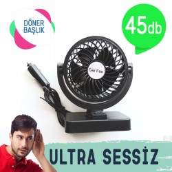 Carub Vantilatör 12v Torpido Üstü Tekli Fan Ayar 6400608