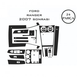 Ford Ranger 07- 24 Parça Konsol Maun Kaplama