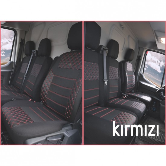 Ford Transit 2014- Ortopedik Oto Koltuk Kılıfı Ön 2+1 Ford Transit 2014- Ortopedik Oto Koltuk Kılıfı Ön 2+1