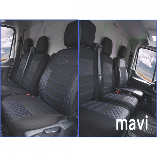 Ford Transit 2014- Ortopedik Oto Koltuk Kılıfı Ön 2+1 Ford Transit 2014- Ortopedik Oto Koltuk Kılıfı Ön 2+1