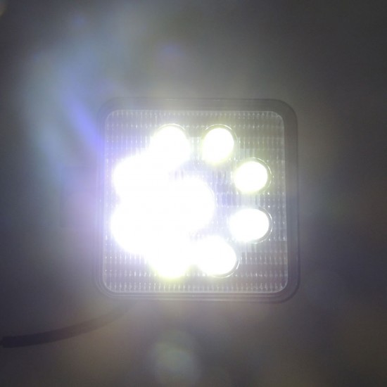 Off Road Led Kare Projektör ve Çalışma Lambası 9 Led 27 Watt 1Ad