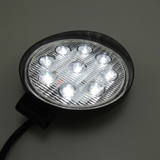 Off Road Led Yuvarlak Projektör ve Çalışma Lambası 9 Led 27 W 1Ad