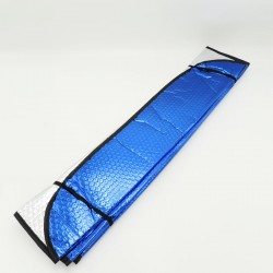 Ön Cam Perde Araç Metalize Güneşlik Gözlüğü Balonlu 140x70cm Mavi