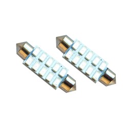 Sofit Led Oto Tavan Ampul C10W 39 mm 12V Kırmızı Işık 2 Adet