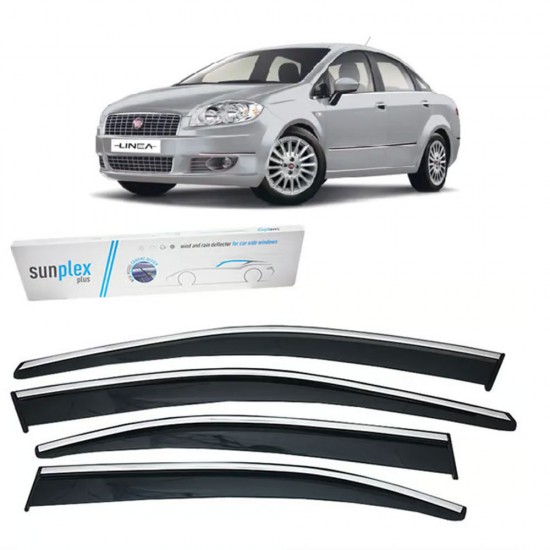 Sunplex Fiat Linea 2006-2015 Krom Cam Rüzgarlığı 4 Parça