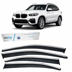 Sunplex Bmw X3 2019- Krom Cam Rüzgarlığı 4 Parça