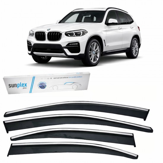 Sunplex Bmw X3 2019- Krom Cam Rüzgarlığı 4 Parça