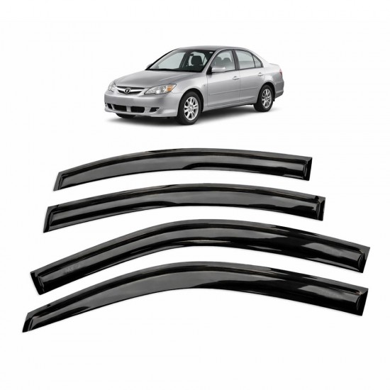 Carat Honda Civic 2001-2006 Slim Cam Rüzgarlığı 4 Parça 