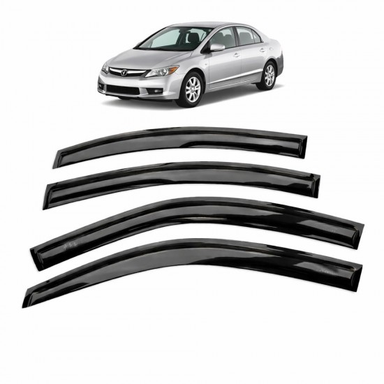 Carat Honda Civic 2006-2011 Slim Cam Rüzgarlığı 4 Parça 