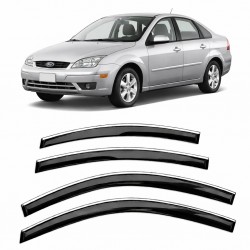 Carat Ford Focus 2004-2011 Slim Krom Cam Rüzgarlığı 4 Parça
