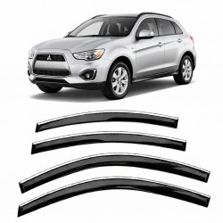 Carat Mitsubishi Asx 2010–2022 Slim Krom Cam Rüzgarlığı 4 Parça
