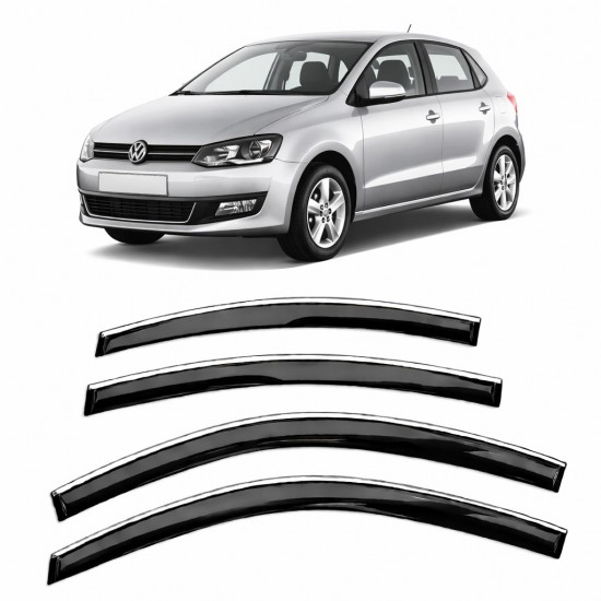 Carat Volkswagen Polo 2010-2017 Slim Krom Cam Rüzgarlığı 4 Parça