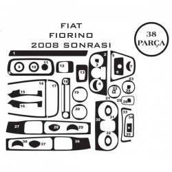 Fiat Fiorino 08- 38 Parça Konsol Maun Kaplama