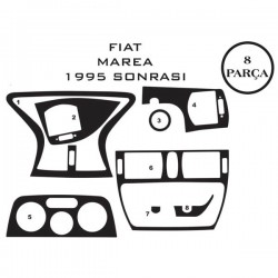 Fiat Marea 95-01 8 Parça Konsol Maun Kaplama