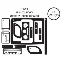 Fiat Scudo 07- 14 Parça Konsol Maun Kaplama