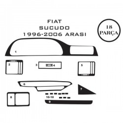 Fiat Scudo 95-07 18 Parça Konsol Maun Kaplama