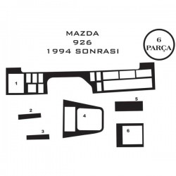 Mazda 929 91-97 6 Parça Konsol Maun Kaplama