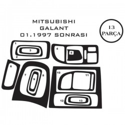 Mitsubishi Galant 96-06 13 Parça Konsol Maun Kaplama