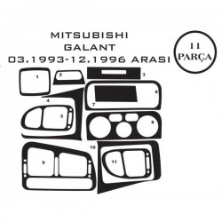 Mitsubishi Galant 92-96 11 Parça Konsol Maun Kaplama