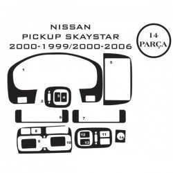Nissan Skystar 99-06 14 Parça Konsol Maun Kaplama