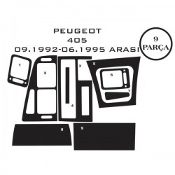 Peugeot 405 87-97 9 Parça Konsol Maun Kaplama
