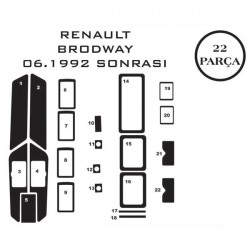 Renault 9 81-00 22 Parça Konsol Maun Kaplama