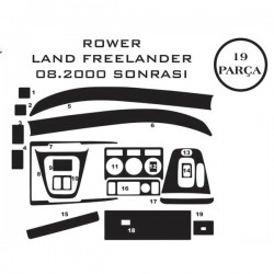 Land Rover Freelander 06-14 19 Parça Konsol Maun Kaplama