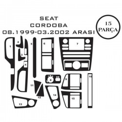 Seat Cordoba 93-02 15 Parça Konsol Maun Kaplama