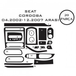 Seat Cordoba 02-09 20 Parça Konsol Maun Kaplama