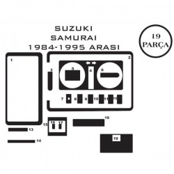 Suzuki Samurai 81-98 19 Parça Konsol Maun Kaplama