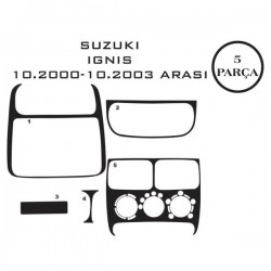 Suzuki Ignis 00-08 5 Parça Konsol Maun Kaplama