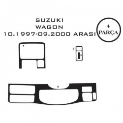 Suzuki Wagon 93-06 4 Parça Konsol Maun Kaplama