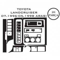 Toyota Land Cruiser 90-97 20 Parça Konsol Maun Kaplama